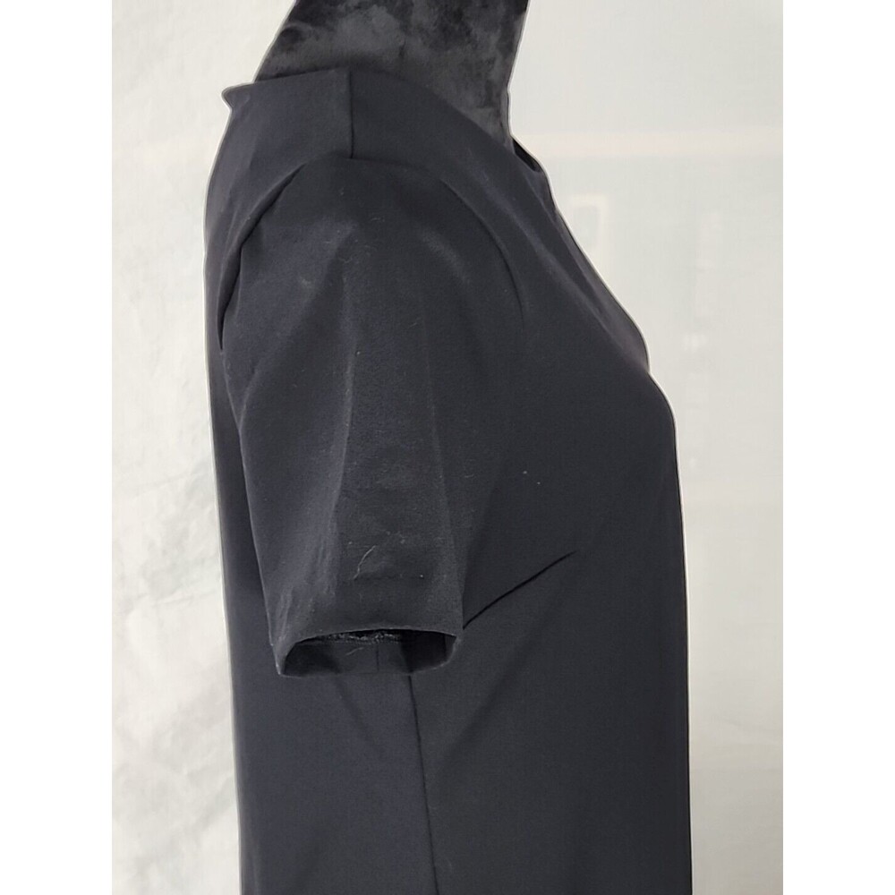 Tahari Judianne Round-Neck Short Sleeve Sheath Dress Women's 10 Black NWT - Picture 6 of 11